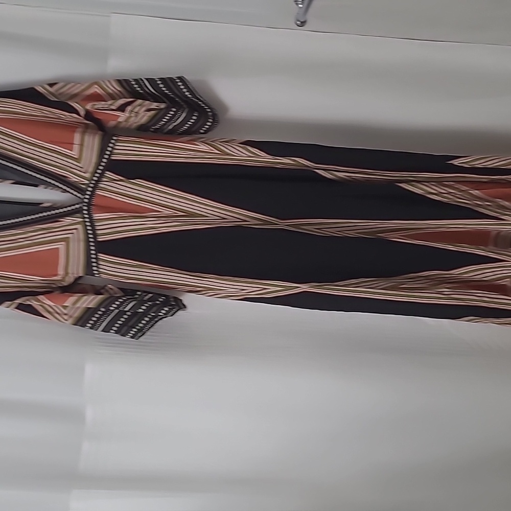 NWOT Lulus Montecito Black Print Maxi Dress